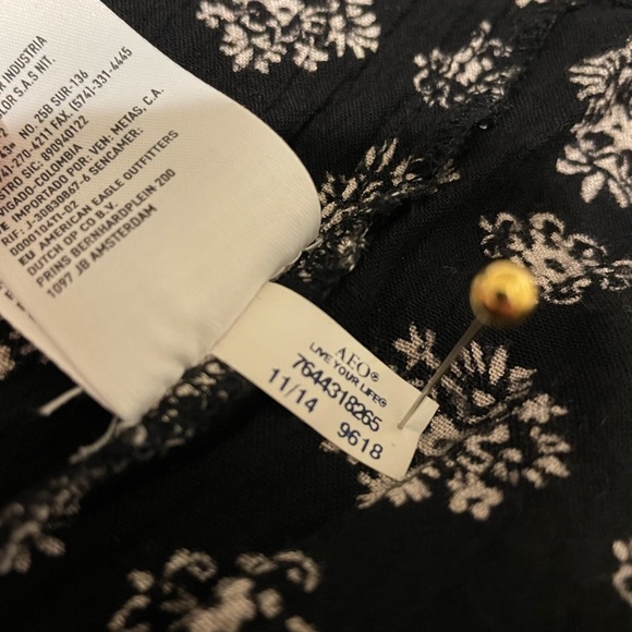 American Eagle b&w boho tank size mini dress sz M - Picture 12 of 12